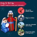 6 FT Tall Inflatable Jesus Family Christmas Decoration