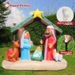 6FT Inflatable Nativity Scene with LED Lights