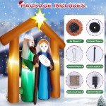 6FT Christmas Inflatable Nativity Scene Decoration