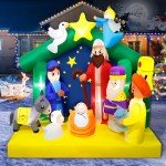 Mukum 6.5FT Nativity Scene Christmas Inflatable Decor