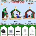 6.4 FT Inflatable Nativity Scene with LED Lights