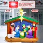 8FT LED Christmas Nativity Scene Inflatable Decor
