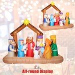 7FT Inflatable Nativity Scene with LED Lights