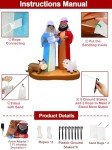7 Ft African American Nativity Scene Inflatable Decor