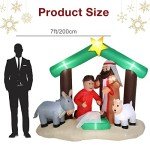 6 ft Inflatable Christmas Nativity Scene Decoration