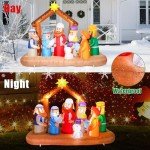 7FT Inflatable Nativity Scene with LED Lights