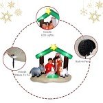 6 ft Inflatable Christmas Nativity Scene Decoration