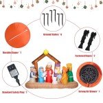 7FT Inflatable Nativity Scene with LED Lights