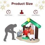 6 ft Inflatable Christmas Nativity Scene Decoration