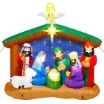 8FT LED Christmas Nativity Scene Inflatable Decor