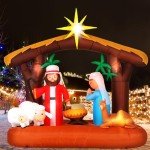 6.5 ft Inflatable Christmas Nativity Scene Decoration