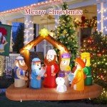 7FT Inflatable Nativity Scene for Christmas Yard Decor