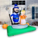 7FT LED Christmas Jesus Inflatable Yard Decor