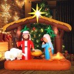 6.5 ft Inflatable Christmas Nativity Scene Decoration