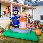 7FT LED Christmas Jesus Inflatable Yard Decor