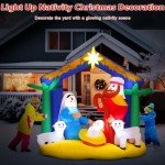 6.6 ft Inflatable Nativity Scene with LED Lights