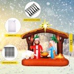 6.5 ft Inflatable Christmas Nativity Scene Decoration