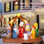 7FT Inflatable Nativity Scene for Christmas Yard Decor