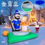 7FT LED Christmas Jesus Inflatable Yard Decor