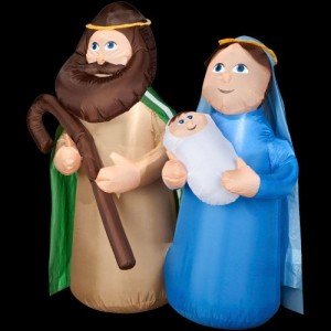 Holy Family Inflatable Yard Decoration – 4' Tall