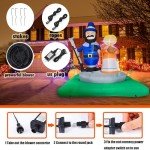 7FT LED Christmas Jesus Inflatable Yard Decor