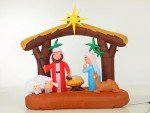 6.5 ft Inflatable Christmas Nativity Scene Decoration