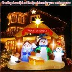 5ft Christmas Inflatable Nativity Scene for Outdoors