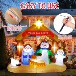 5ft Christmas Inflatable Nativity Scene for Outdoors