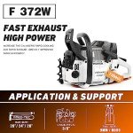 FARMMAC F372W 71cc Gas Chainsaw for Logging