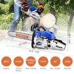 20-Inch 62cc Gas Chainsaw for Outdoor Use