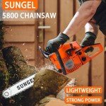 20" Gas-Powered Chainsaw for Cutting Wood Trees