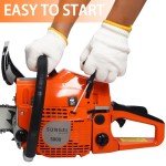 20" Gas-Powered Chainsaw for Cutting Wood Trees