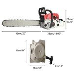 58CC 3.2HP 20-Inch Gas Chainsaw for Cutting