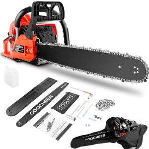 COOCHEER 62CC 20-Inch Gas Chainsaw for Wood Cutting