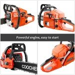 COOCHEER 62CC 20-Inch Gas Chainsaw for Wood Cutting