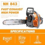 NEOTEC 43cc 16" Gas Chainsaw for Cutting