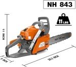 NEOTEC 43cc 16" Gas Chainsaw for Cutting