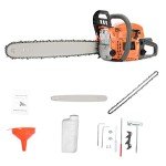 58cc Gas Chainsaw - 20 Inch Portable Cutters