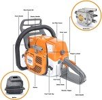NEO-TEC 72cc Gas Chainsaw with 4.9HP Power