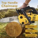 Lightweight 12-Inch Gas Chainsaw for Wood Cutting