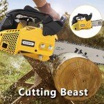 Lightweight 12-Inch Gas Chainsaw for Wood Cutting