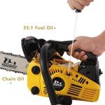 Lightweight 12-Inch Gas Chainsaw for Wood Cutting
