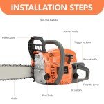 58CC Gas Chainsaw with 20-Inch Guide Bar