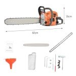 58CC Gas Chainsaw with 20-Inch Guide Bar