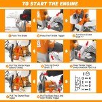 NEOTEC NS872 24" Gas Chainsaw 72cc 4.9HP