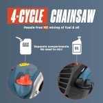 SENIX 4QL 18-Inch Gas Chainsaw for Trees