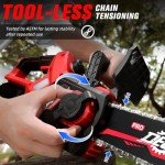 Decerk 12-Inch Cordless Electric Chainsaw with 21V Battery