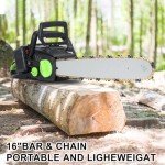 Brushless 16-Inch Cordless Electric Chainsaw with Battery