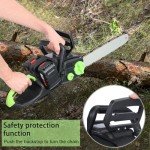 Brushless 16-Inch Cordless Electric Chainsaw with Battery