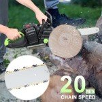 Brushless 16-Inch Cordless Electric Chainsaw with Battery